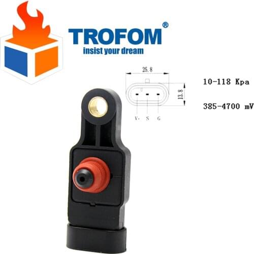 MAP Manifold Pressure Sensor for Chevrolet Aveo Kalos Matiz Spark NUBIRA LACETTI Daewoo TICO 0.8 1.0 1.2 1.4 96325870 0905259