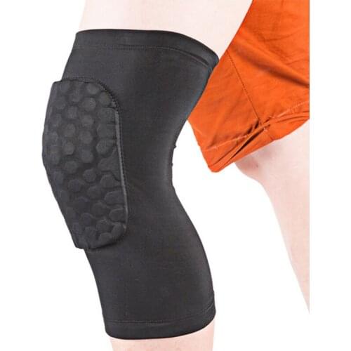 1PCS Breathable Football Basketball Knee Pads Sports Honeycomb Knee Brace Leg Sleeve Calf Compression Knee Support Protection