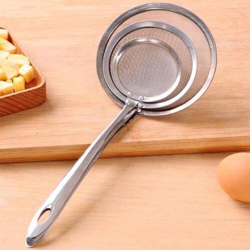 Stainless Steel Fat Skimmer Hot Pot Filter Soup Skimmer Spoon Fat Oil Skim Grease Foam Mesh Percolator Strainer Kitchen Tools