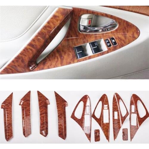 Interior Wooden Color Interior Moulding Trims Panel Frame For Toyota Camry 2006 2007 2008 2009 2010 2011 Styling Accessory