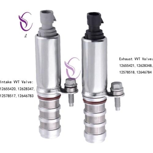 2pcs/lot 12655420 12655421 Intake Exhaust Oil Control Timing Valve Solenoid VVT For Chevrolet Captiva Equinox GMC Saturn Buick