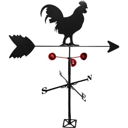 Creative Vintage Rooster Weather Vane Iron Wind Speed Spinner Vane Garden Decorations Household Patio Yard Decor