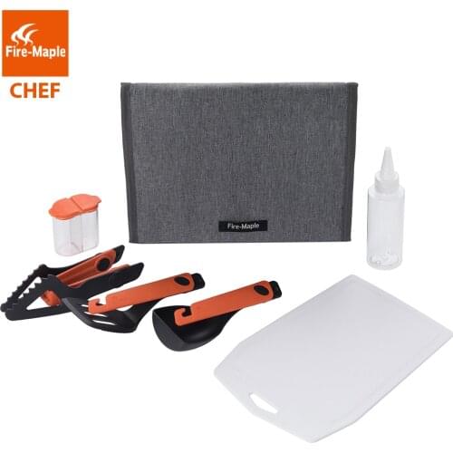Fire Maple BBQ With Spoon Spatula Clip Set Camping Hiking Outdoor Traveling Camp Cooking Tableware Set