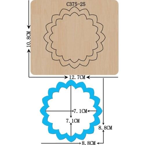 New Photo frame, card Wooden die Scrapbooking C-375-25 Cutting Dies