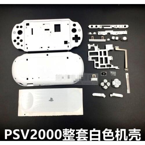 OEM High Quality Whole White Shell Case Cover With Logo For PS Vita psvita 2000 Console