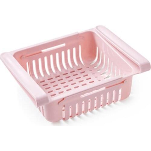 Practical Pull-out Refrigerator Storage Box Holder Food Organizer Drawer Shelf for Home