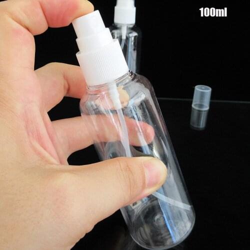 10PCS Empty Mist Sprayer Bottle,100ML travel Use for Skin Care,Toner,hair Gel water,Spray PET transparent Bottle