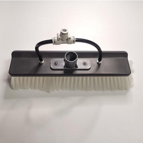 Water Fed Brush 12 Inch with Pencil Jet or Fan Jet for Soalr Panel Cleaning and Window Cleanging (Euro Thread)