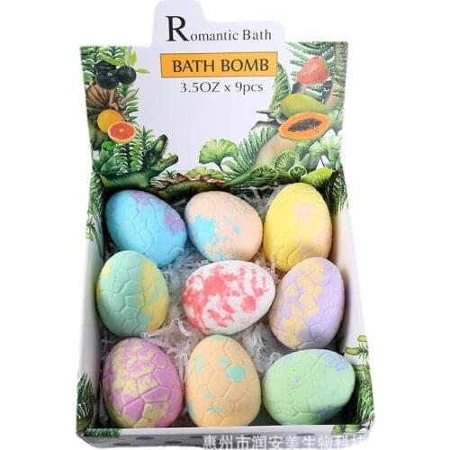Bath Salt Ball 9pcs Dinosaur Bubble Bath Ball Bath Bath Ball Gift Set bath bomb packaging bath salt spa bath salts body