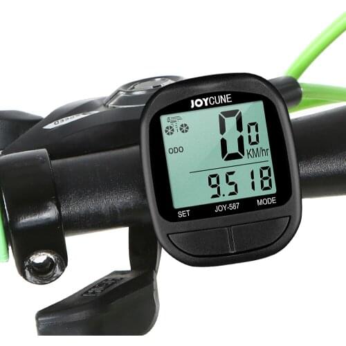 Bike Wired Computer Rainproof Multifunction Riding Bicycle Odometer Cycling Speedometer Stopwatch with LED Display