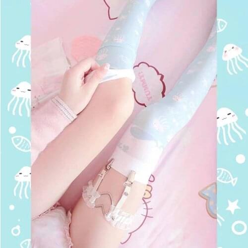 Japanese lolita soft sister their knee high socks - cos render pantyhose fall