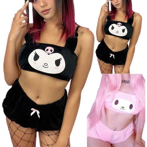 Women Sweet And Cute Embroidered Tube Top No Steel Ring Pullover Bra Set