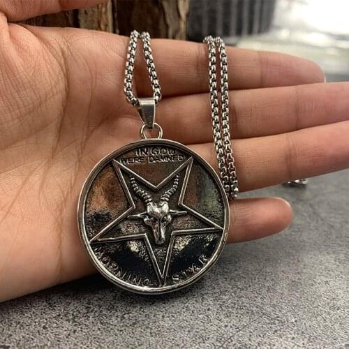 Lucifer Morning Star Satanic Pentecostal Badge Coin Specie Anime Cosplay Mask Accessories Movie Costume Prop Jesus Cross Coins