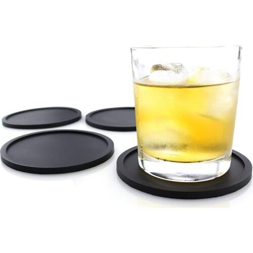 1pc Non-slip Drinking Coaster Silicone Holder Cup Mat Pad Table Placemats Coffeee Tea Cup Mat For Kitchen Accessories