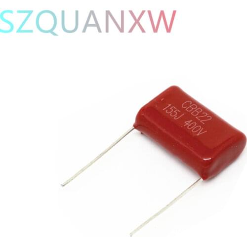 10PCS 400V155J 1.5UF Pitch 20MM 400V 155 1500nf CBB Polypropylene film capacitor