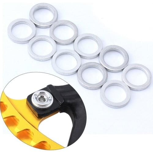 10PCS2mm MTB Bicycle Chain Wheel Plate Screw Gasket Cycling Bike Nail Dental Plate Screw Bolt Washer Fixed Gear Bike Accessories