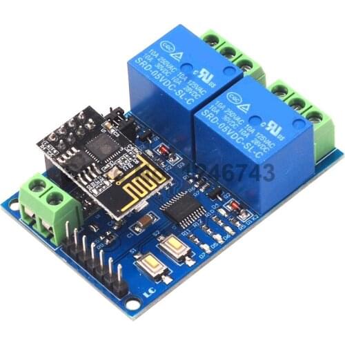 5V ESP8266 Dual WiFi Relay IoT Smart Home Mobile APP Remote Switch