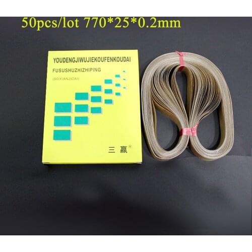 50pcs/lot 770*25*0.2mm sealing belt for FR-900 Continuous Band Sealer or FRD-1000 Solid ink band sealer