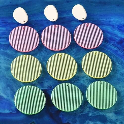 Acrylic round shape beads simple style 30pcs/lot color handmade charms diy jewelry earrings/necklace pendants accessory