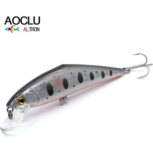 AOCLU wobblers Super Quality 11 Colors 85mm 13.6g Hard Bait Minnow Shad Crankbait Fishing lure Bass Fresh Salt water tackle