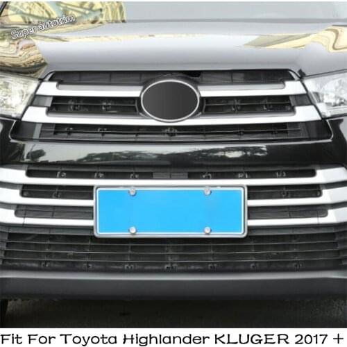 Lapetus Car Head Grill Anti-insect Net Protector Front Exterior Accessories Fit For Toyota Highlander KLUGER 2017 2018 2019