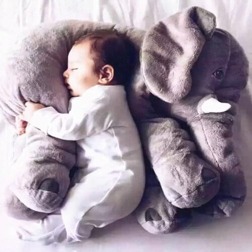 Free Shipping 60*45CM Colorful Giant Elephant Stuffed Animal Toys Plush Pillow Baby Doll Birthday Gift Holiday Gift Home Decor
