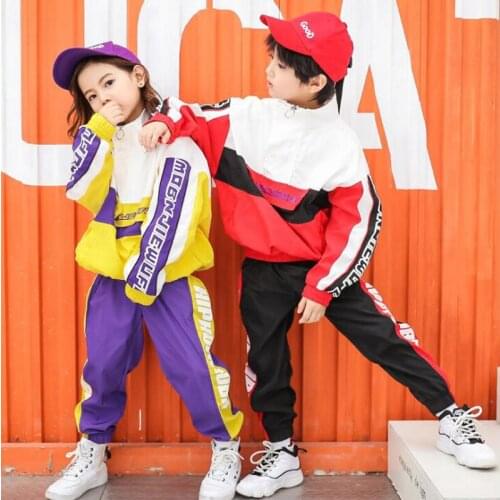 Kids Hip Hop Clothing Jazz Dance wear Costumes Suits Girl Casual T shirt Top Leggings Skirt Pants Ballroom Dancing Street wear