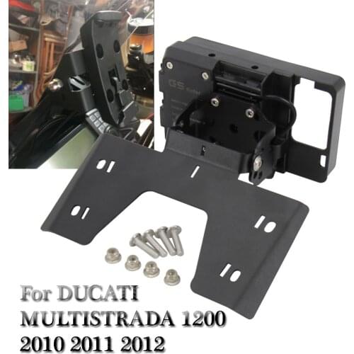 For DUCATI MULTISTRADA 1200 2010 2011 2012 Mobile phone Navigation bracket USB phone charging