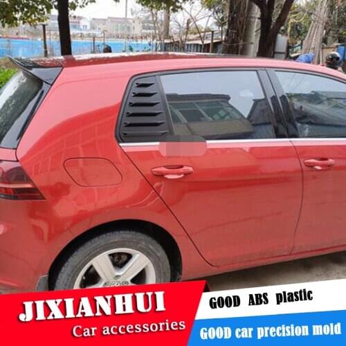 For VW golf 6 2010-2013 Sedan ABS Back triangle Rear Door Window shades Louver Frame Window Sill Molding Cover Sticker Trim
