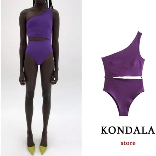KONDALA Fashion One-piece Swimwear