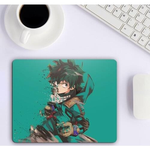 My Hero Academia Small Cartoon Gaming Mouse Pad Full Gamer Pc Accessories Gaming Desk Pad on the Table Varmilo Non-slip Mat