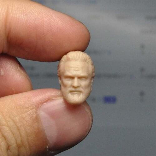 Blank 1/18 Scale Kevin Flynn Head Sculpt Unpainted Fit 3.75" Figure