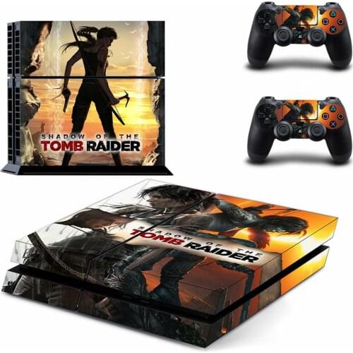 Tomb Raider PS4 Stickers Play station 4 Skin PS 4 Sticker Decal Cover For PlayStation 4 PS4 Console & Controller Skins Vinyl