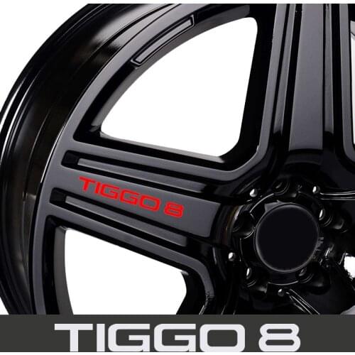 4Pcs Car Wheels Rims Racing Decal Sticker For CHERY TIGGO 3 4 5 7 8 Auto Threshold Protector Decals Accessories