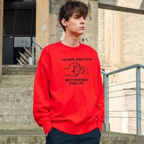 Family Matching Outfits Autumn Winter New Christmas Cartoon Fist Letter Print Sweater T Shirt Father Kid Boys Girls Home Clothes