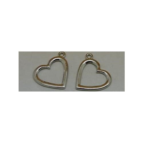 Zinc alloy pendant jewelry accessories diy handmade material charms Small peach heart pendant 1.6 grams