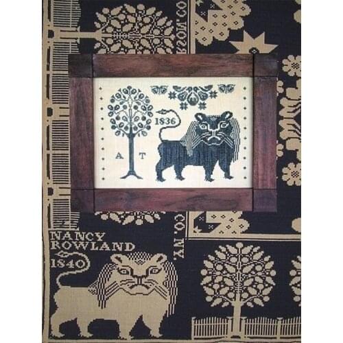 Drop Shipping Embroidery Harry Tylers Lion Cross Stitch Kits Christmas with 100% Cotton Floss &Free Shipping for Wall Decor