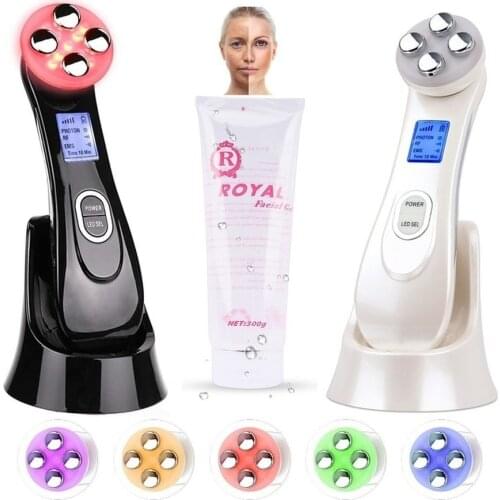 RF Face Lifting Device Anti Aging Skin Rejuvenation Device LED Photon Light Therapy Gel Tightening Eye Facial Skin Care Tools