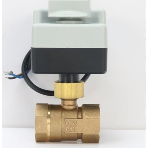 DN50 AC220V self integrated electric ball valve switch three wire two control electric valve female thread 2 way valve