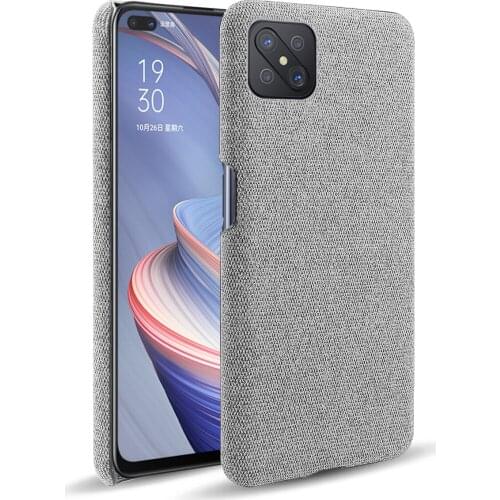Cloth Cases for OPPO A92s Case Slim Retro Cloth Hard Phone Cover For OPPO A92s PDKM00 Funda OPPOA92s A 92s 6.57" Coque Funda