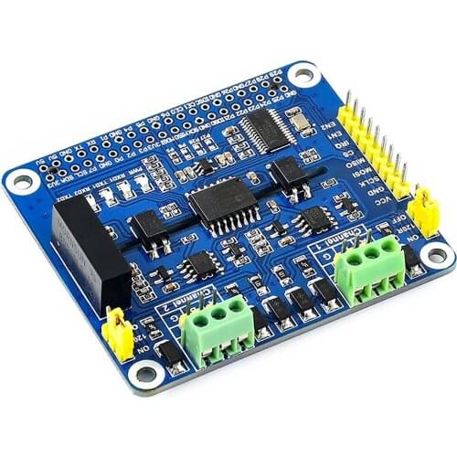 Universal Dual-channel RS485 Expansion Board Replacement SPI Interface Expansion Module for Raspberry Pi 4B/3B+ Repair Kits