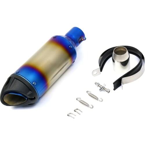 51mm Motorcycle Stainless Steel Large Displacement Exhaust Pipe Muffler Escape Motorcross Universal Modified Exhaust Pipe Part