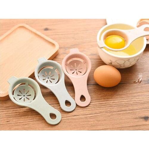 Yolk Separator Egg Tool Vitellus Gel Dividers Suction Eggs Separator Cooking Tool Egg White And Yolk Separator wheat strawSN1833
