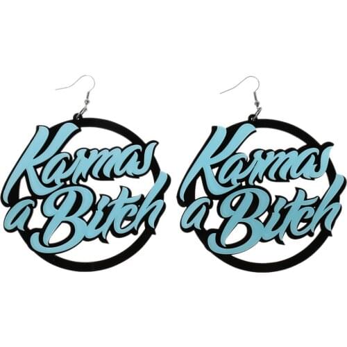 Womens Cool Long Dangle Acrylic Flower Ear Stud Earrings Hip Hop Club Earrings