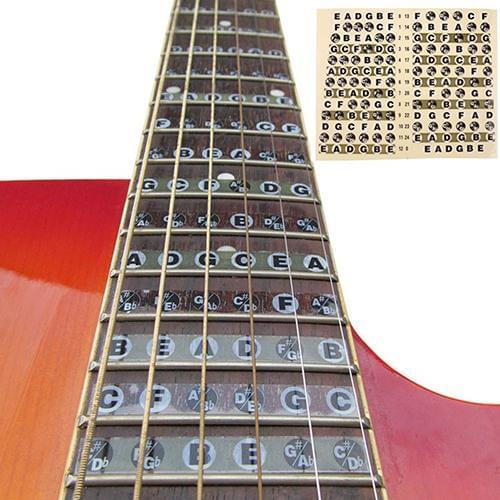 1 PC Guitar Note Sticker Fretboard Note Decals Fingerboard Frets Map Sticker for Beginner Learner