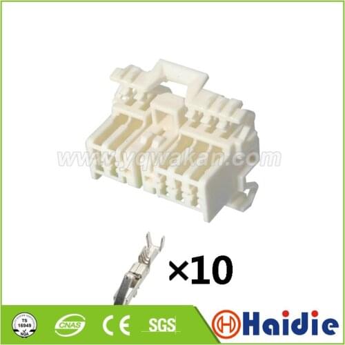 2sets 10pin auto plastic wiring cable harness unsealed connector with terminals