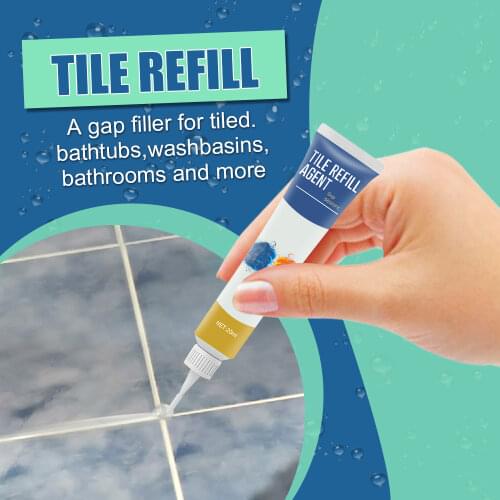 20g Waterproof Tile Gap Repair Agent White Tile Refill Grout Glue Mouldproof Filling Agent Wall Porcelain Bathroom Paint Cleaner