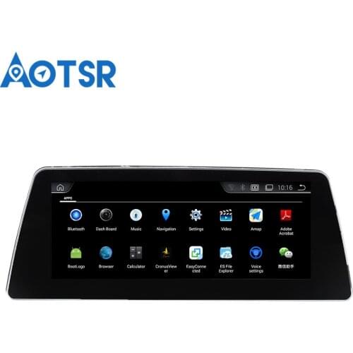 Aotsr Android 4.4 Car GPS Navigation NO DVD Player Headunit For BMW 5 Series G30 (2018) 1 Din Radio Multimedia Stereo Bluetooth