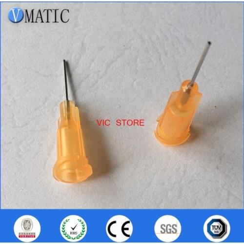 Free Shipping 23G Glue Dispensing Luer Lock Needle 0.5'' Tube Length 100 Pcs Dispenser Needles Tip 1/2 Inch