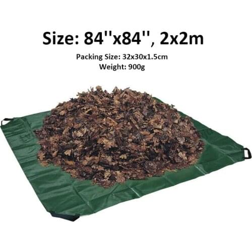 Lvju Yard Waste Tarp 84x84 Inch 2x2m Mountain Goods Drawstring Leaf Tarp Useful As Covering Tarp For Bikes, Furniture, Etc